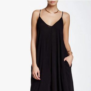 Black Gauze Maxi Dress - Merlot, S/M